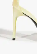Scarlett Leather Sandal(5,Yellow)