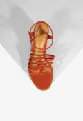 Sandy Suede Sandal(5,Orange)