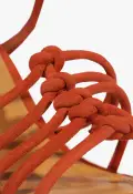 Sandy Suede Sandal(5,Orange)