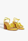 Sandy Suede Sandal(5,Yellow)