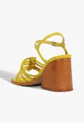 Sandy Suede Sandal(5,Yellow)