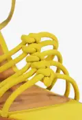 Sandy Suede Sandal(5,Yellow)