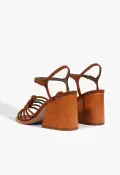 Sandy Suede Sandal(5,Brown)