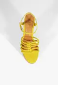 Sandy Platform Suede Sandal(5,Yellow)