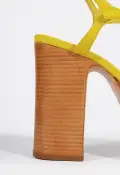 Sandy Platform Suede Sandal(5,Yellow)