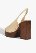 Rose Sling Suede Sandal(5,Beige)