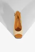 Rose Sling Suede Sandal(5,Beige)